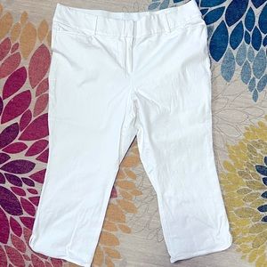 Lane Bryant cropped Allie Pants white size 18